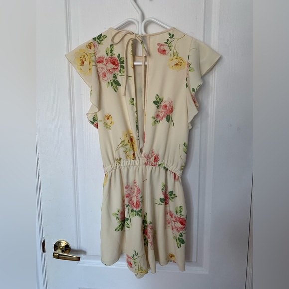 Aritzia Women’s Yellow Rose Romper - Picture 3 of 5